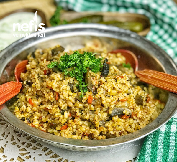 Mantarlı Bulgur Pilavı