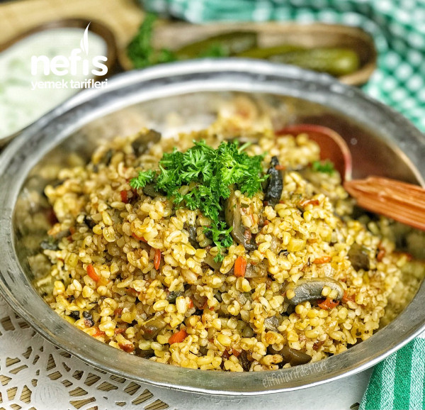 Mantarlı Bulgur Pilavı