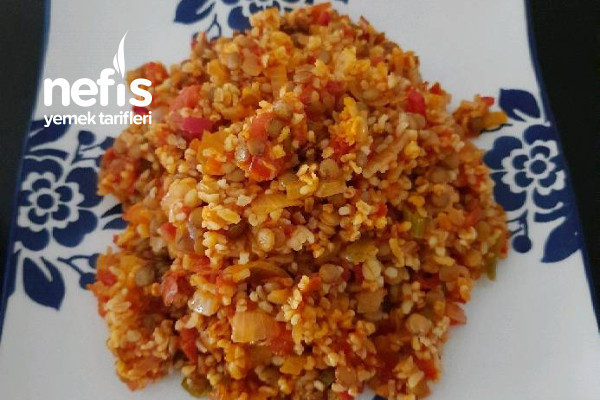 Yeşil Mercimekli Bulgur Pilavı