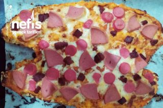 Ekmek Pizzası Lezzeti Olay Yapması Kolay Tarifi