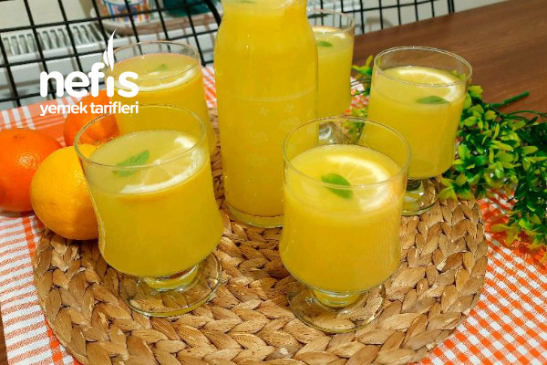 Sadece 2 Portakal 1 Limon İle Ramazanın Vazgeçilmezi Doğal Limonata (Videolu)