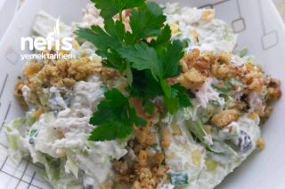 Yoğurtlu Aysberkli Tavuk Salatası Tarifi