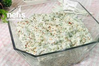 Yoğurtlu Yeşil Mercimek Salatası (Tavuklu Ve Cevizli) Tarifi