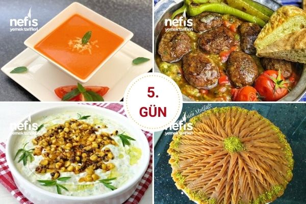 5. Gün İftar Menüsü Tarifi