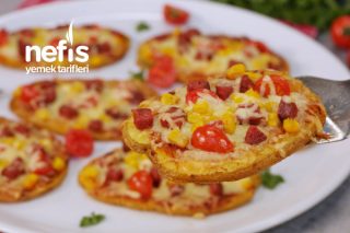 Hamursuz Efsane Patates Pizzası Tarifi (videolu)