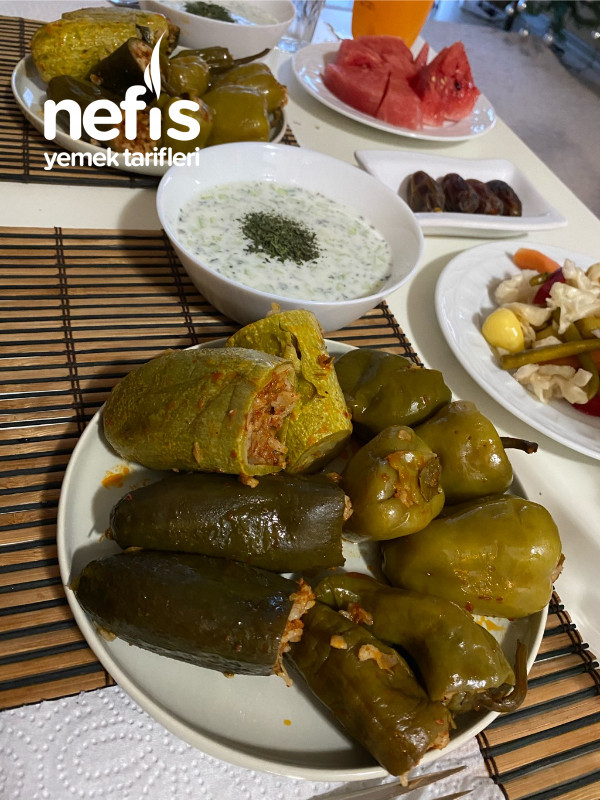 Taze Dolma(Salatalık, Biber, Kabak)