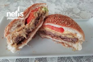 Ev Yapımı Ekmeği İle Hamburger Tarifi (Hazırlarından Farksız)