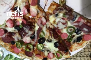 Ramazan Pidesinden Pratik Pizza Tarifi
