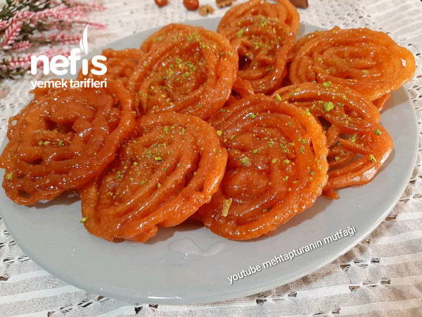 Jalebi Hint Tatlısı Pratik Dökme Yöntemi İle