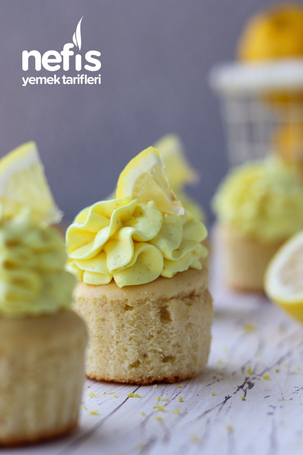 Limon Kremalı Vanilyalı Cupcake