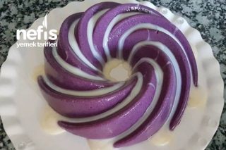 Mor Renkli Sütlü İrmik Tatlısı (Videolu) Tarifi