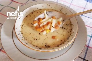 Yoğurtlu Yeşil Mercimekli Kesme Çorbası Videolu Tarifi