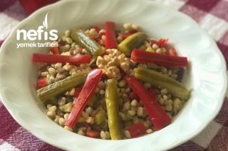 Yeşil Mercimekli Buğday Salatası Tarifi