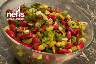 Kırmızı Fasulye Salatası (Masanızdan Eksik Etmeyeceksiniz) Tarifi
