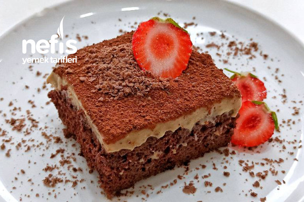 Kahveli Kremalı Çikolatalı Borcam Pastası (Videolu)