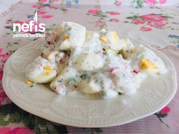 Yoğurtlu Yumurtalı Patates Salatası (Fit Tarif Kahvaltılık Ana Öğün Çayın Yanına)