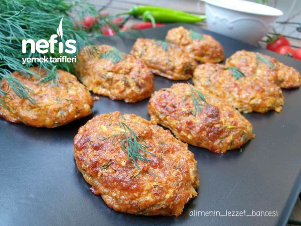 Fırında Bademli Kabak Kroket (Düşük Kalorili)