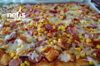 Mayasız Yumuşacık İnce Hamuruyla Karışık Pizza Tarifi