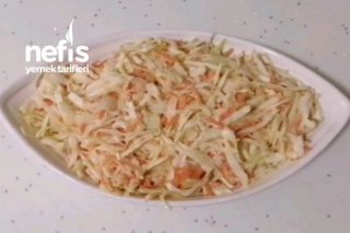 Kfc Salatası Coleslaw Salatası Beyaz Lahana Salatası (Videolu) Tarifi