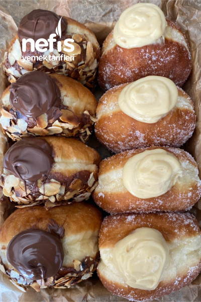 Püf Noktalarıyla Nutellalı ve Pastacı Kremalı Berliner (Brioche Donut)-9558881-090652