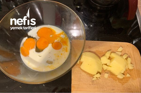 Kahvaltılık Patatesli Çarpma Yumurta