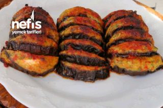 Tavuk Kıymasından Yelpaze Patlıcan Kebabı Tarifi