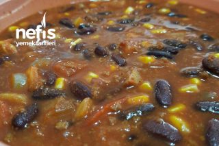 Soya Kıymalı Meksika Fasulyesi (Vegan Chili Con Carne) Tarifi