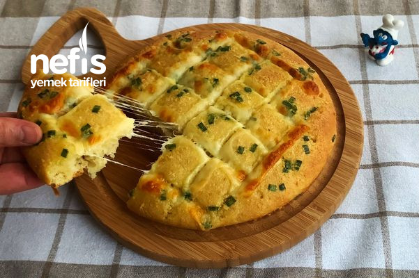 Sarımsaklı Ekmek Mozarella Peynirli (Videolu)
