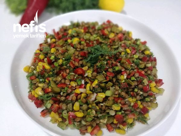 Yeşil Mercimek Salatası Videolu