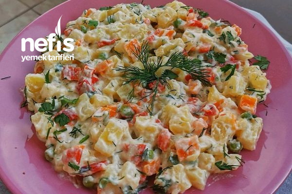 Özel Soslu Közlü Patates Salatası (Muhteşem Ferahlık) Tarifi