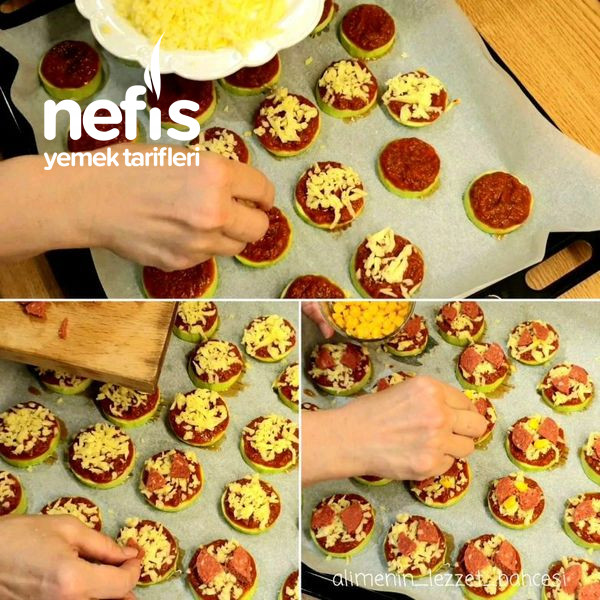 Mini Kabak Pizzalar (Videolu)