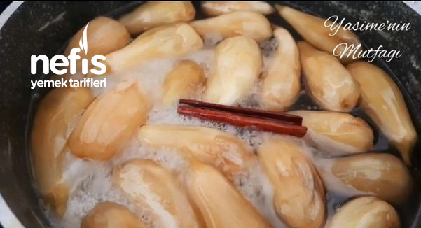 Patlıcan Reçeli (Kirece Yatırmadan) (Videolu)