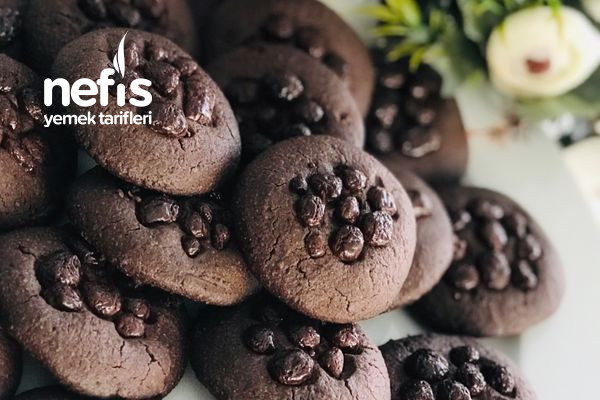 Enfes Pudingli Çikolatalı Pratik Cookies (Videolu)