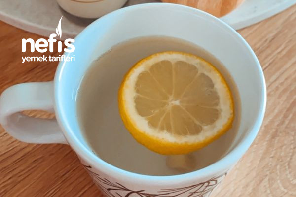 Taze Zencefil Ve Limonlu Şifa Çayı (Diyet İçinde Uygun) Tarifi