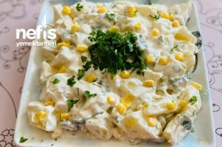 Nefis Tadıyla Yoğurtlu Patates Salatası Tarifi