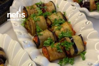 Zeytinyağlı Patlıcan Ruloları Tarifi