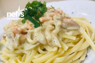 Somonlu Kremalı Spaghetti Tarifi