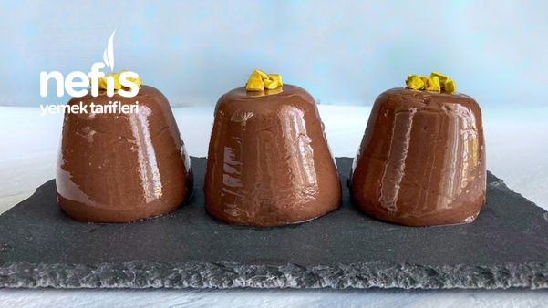 Evde En Lezzetli Çikolatalı Puding (Videolu)