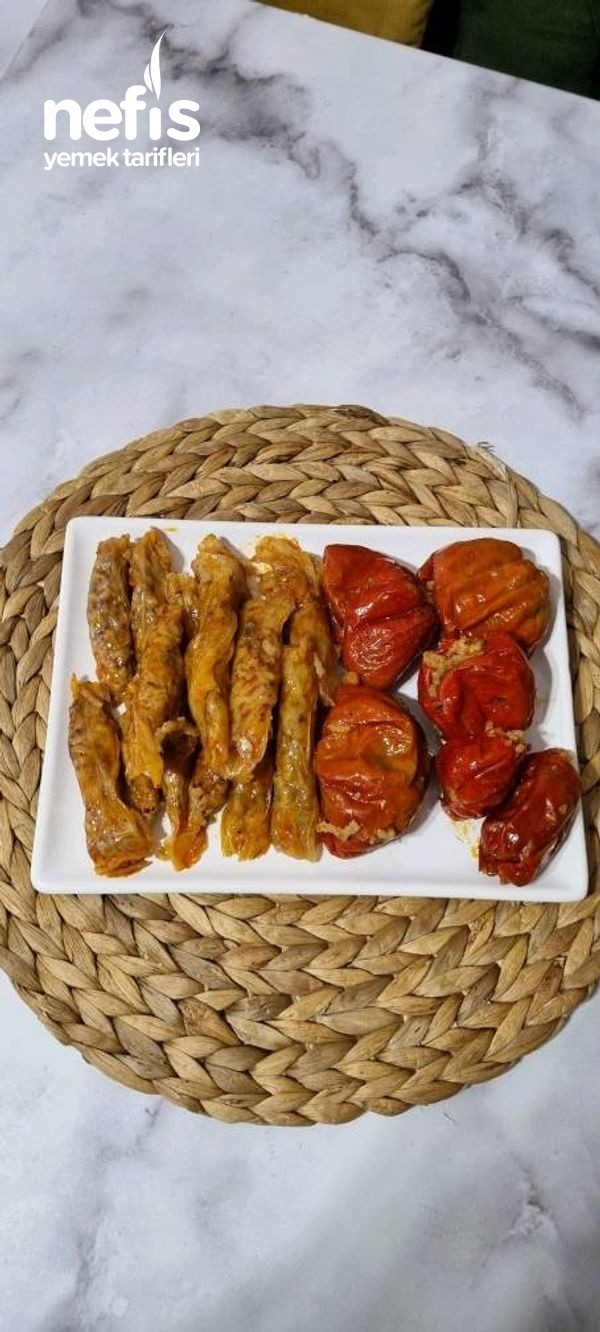 Lahana Sarması Ve Kuru Dolma (Karışık Dolma)