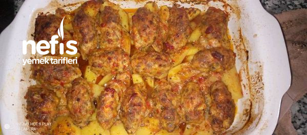 Fırında Köfte Patates (Tavuk Kıyması İle)