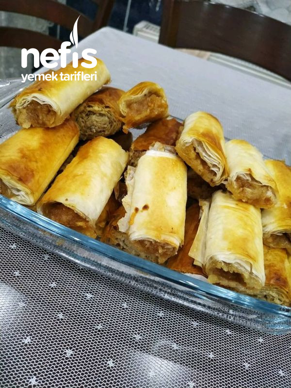 Baklavalıktan Elmalı Tatlı Sarması