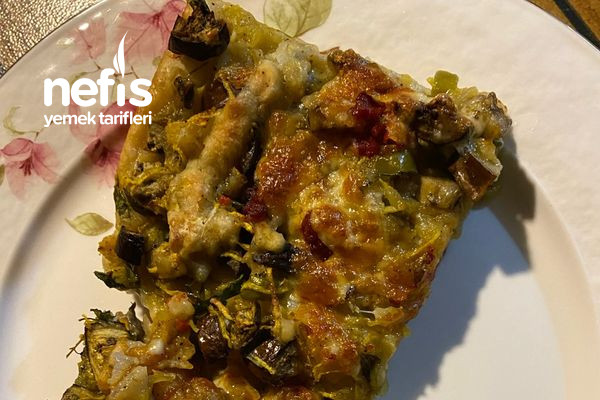 Patlıcanlı Kabaklı Pizza Tarifi