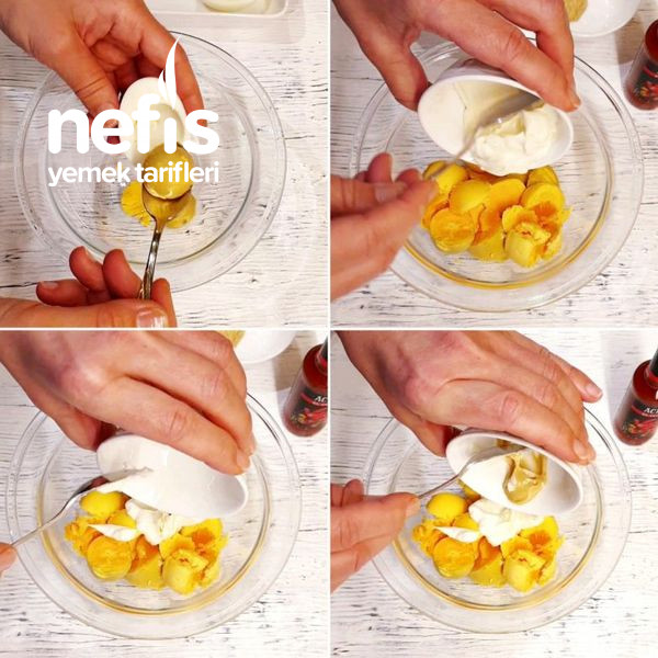 Kahvaltılık Mezelik Süslü Yumurtalar  (Videolu)