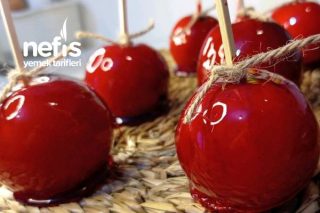 Elma Şekeri Yapımı (Hem Çok Kolay Hem Çok Lezzetli En Sağlıklısından) Tarifi