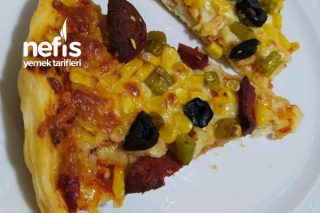 Fırından Alınmış Hazır Hamurla Pizza Tarifi