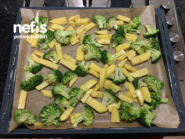 Fırında Brokoli Ve Patates
