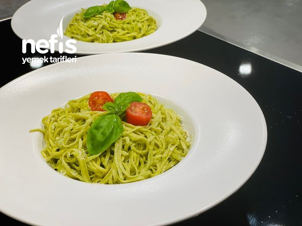 Pesto Soslu Spaghetti