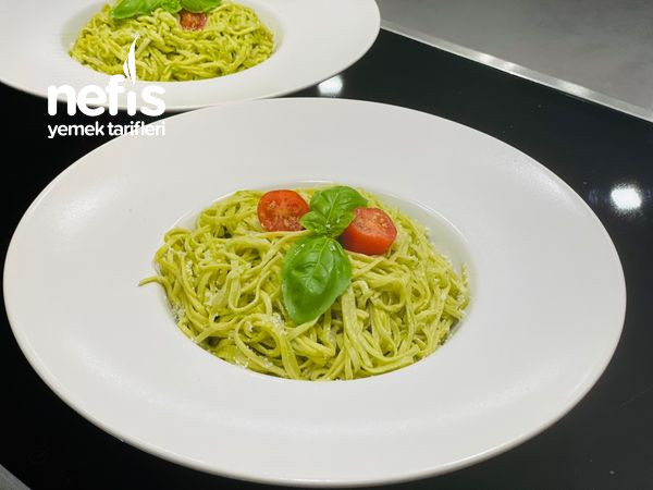 Pesto Soslu Spaghetti