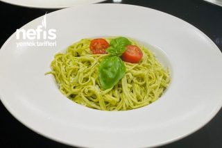 Pesto Soslu Spaghetti Tarifi