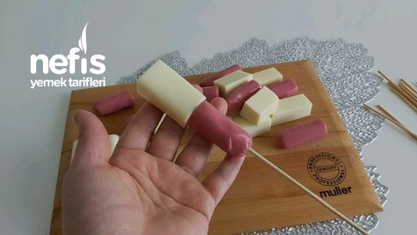 Peynirli Patates Sosis Sandiviç (Çocuklar İçin Abur Cubur )(Videolu)